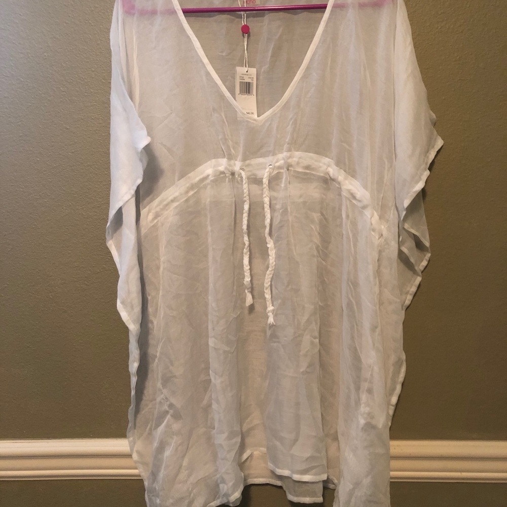 White Sheer Beach Coverup